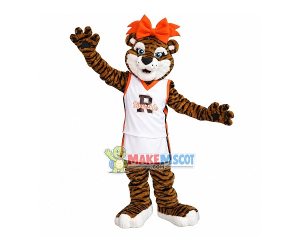 Pair of Sport Tiger Mascot Costume For the University Pair of Sport Tiger Mascot Costume For the University
