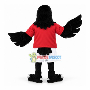 Power Sport Raven Mascot Costume Power Sport Raven Mascot Costume