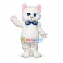 Lovable Cute White Cat Mascot Furry Costume