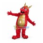 Rare Dragon With Golden Horns Mascot Costume
