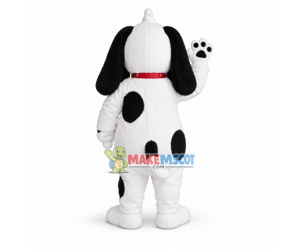 Naughty Dog Wearing Leather Collar Mascot Costume Naughty Dog Wearing Leather Collar Mascot Costume