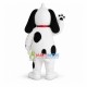 Naughty Dog Wearing Leather Collar Mascot Costume Naughty Dog Wearing Leather Collar Mascot Costume