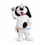Naughty Dog Wearing Leather Collar Mascot Costume