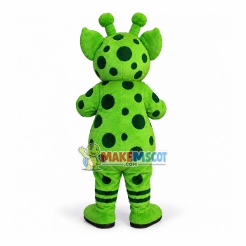 Conspicuous Green Alien Fur Monster Mascot Costume Conspicuous Green Alien Fur Monster Mascot Costume