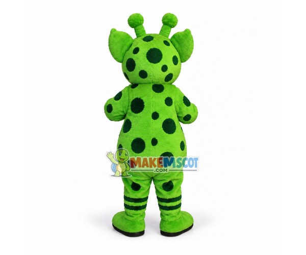 Conspicuous Green Alien Fur Monster Mascot Costume Conspicuous Green Alien Fur Monster Mascot Costume