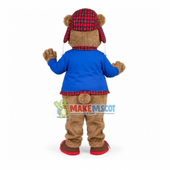 Safe Bear Mascot Costume for Car Rental Company Safe Bear Mascot Costume for Car Rental Company