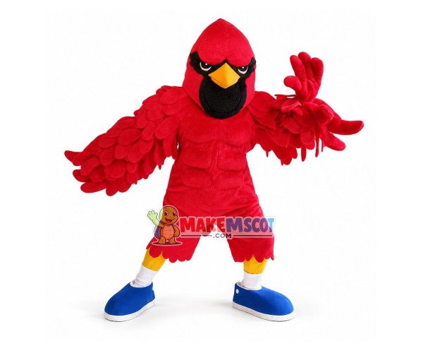 Wrestling Red Muscular Eagle Mascot Costume Wrestling Red Muscular Eagle Mascot Costume