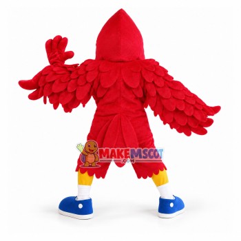 Wrestling Red Muscular Eagle Mascot Costume Wrestling Red Muscular Eagle Mascot Costume
