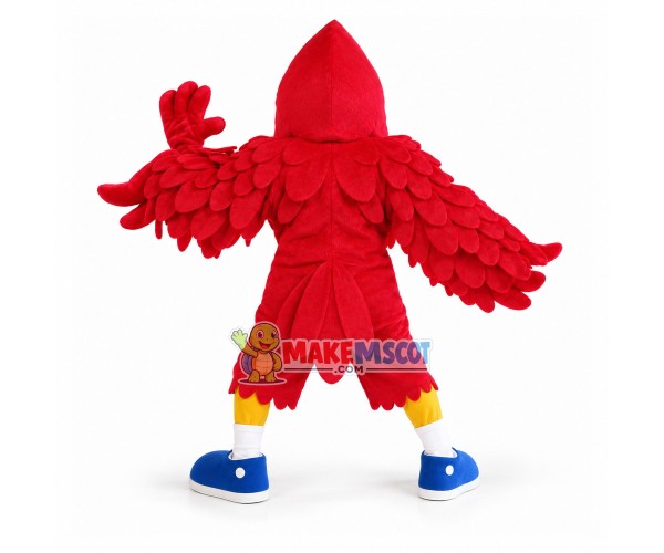 Wrestling Red Muscular Eagle Mascot Costume Wrestling Red Muscular Eagle Mascot Costume