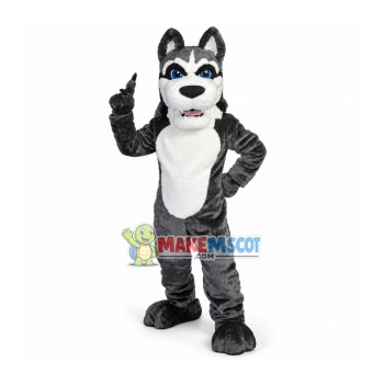 Tactical Meticulous Gray Wolf Mascot Costume Tactical Meticulous Gray Wolf Mascot Costume