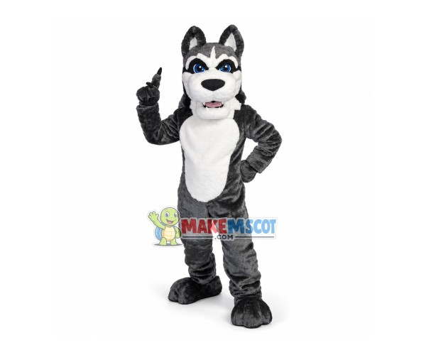 Tactical Meticulous Gray Wolf Mascot Costume Tactical Meticulous Gray Wolf Mascot Costume