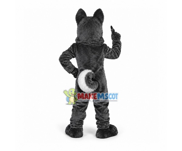 Tactical Meticulous Gray Wolf Mascot Costume Tactical Meticulous Gray Wolf Mascot Costume