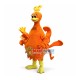 Rare Beautiful Orange Peacock Mascot Costume Rare Beautiful Orange Peacock Mascot Costume