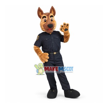 Police Officer Dog of The Police Station Mascot Costume