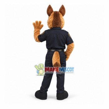 Police Officer Dog of The Police Station Mascot Costume Police Officer Dog of The Police Station Mascot Costume