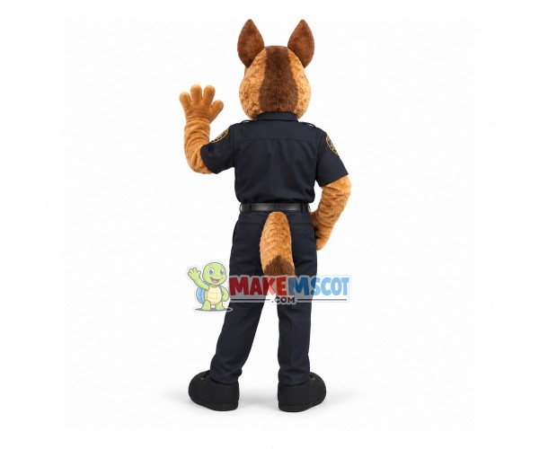 Police Officer Dog of The Police Station Mascot Costume Police Officer Dog of The Police Station Mascot Costume