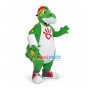 Bandaged Green Dinosaur Mascot Costume For Relief Agency