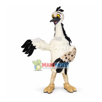 Panicked Bald Ostrich Mascot Costume Panicked Bald Ostrich Mascot Costume
