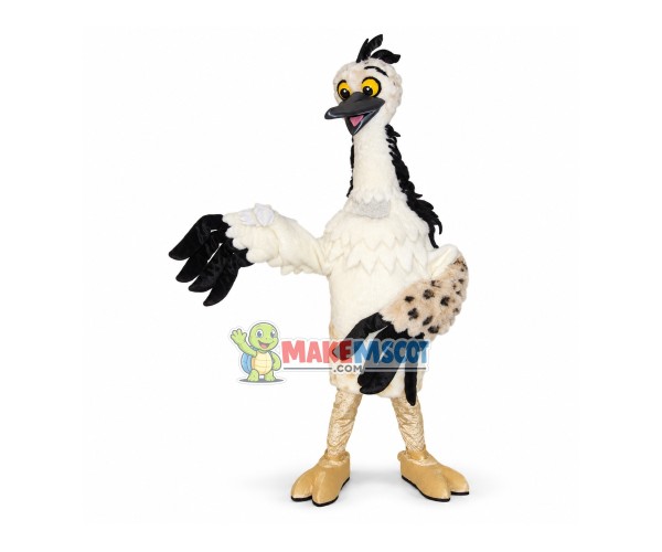 Panicked Bald Ostrich Mascot Costume Panicked Bald Ostrich Mascot Costume