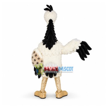 Panicked Bald Ostrich Mascot Costume Panicked Bald Ostrich Mascot Costume