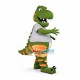 Frightening Green Tyrannosaurus Mascot Costume Frightening Green Tyrannosaurus Mascot Costume