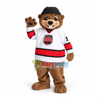 Proud Squirrel Mascot Costume of The Local Hockey Team