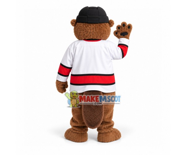 Proud Squirrel Mascot Costume of The Local Hockey Team Proud Squirrel Mascot Costume of The Local Hockey Team