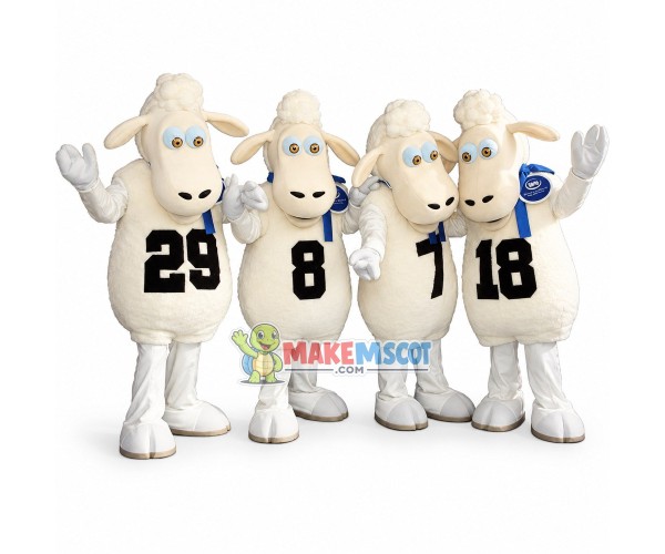 United Sheep of Team Mascot Costume United Sheep of Team Mascot Costume