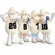 United Sheep of Team Mascot Costume United Sheep of Team Mascot Costume