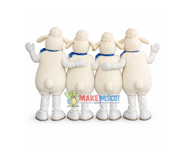 United Sheep of Team Mascot Costume United Sheep of Team Mascot Costume