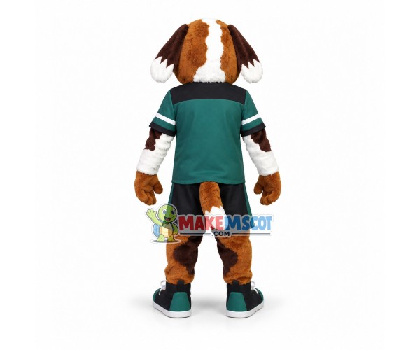 Frowning Coach Dog of School Team Mascot Costume Frowning Coach Dog of School Team Mascot Costume