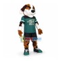 Frowning Coach Dog of School Team Mascot Costume