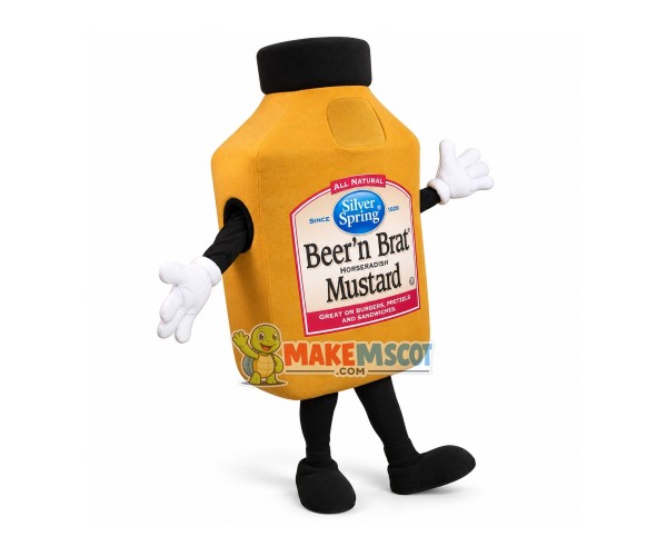 Bottle of Horseradish Sauce Mascot Costume Bottle of Horseradish Sauce Mascot Costume