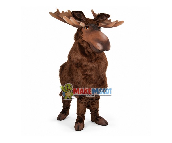 Long Fur Reindeer Mascot Customized Costume Long Fur Reindeer Mascot Customized Costume