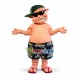 Sunglasses Pig In Beach Shorts Mascot Costume Sunglasses Pig In Beach Shorts Mascot Costume