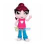 Fitness Girl With Ponytail Mascot Costume