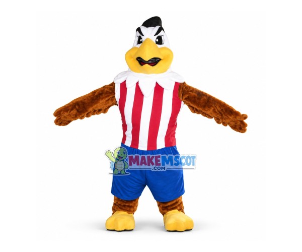 Strong Muscle Player Eagle Mascot Costume