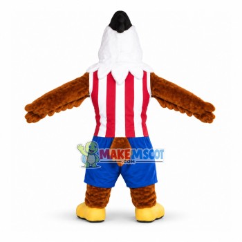 Strong Muscle Player Eagle Mascot Costume