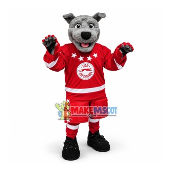 Equipped Greyhound of Hockey League Mascot Costume Equipped Greyhound of Hockey League Mascot Costume