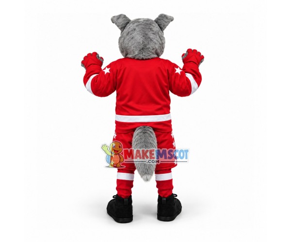 Equipped Greyhound of Hockey League Mascot Costume Equipped Greyhound of Hockey League Mascot Costume