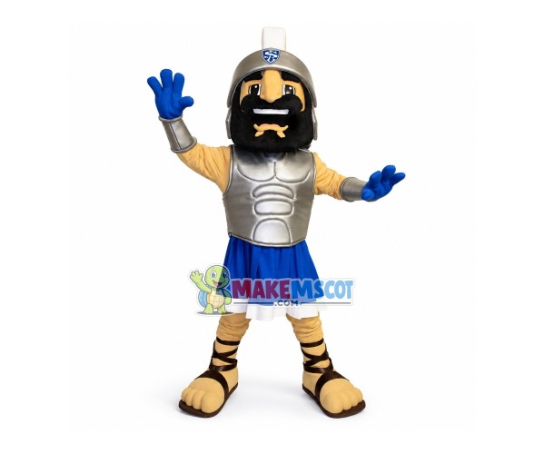 Bearded Brutal Spartan Warrior Mascot Costume