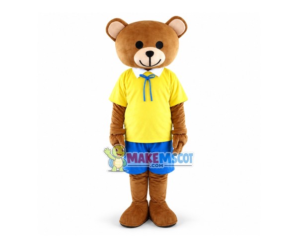 Cartoon Fashion Brown Bear Mascot Costume Cartoon Fashion Brown Bear Mascot Costume