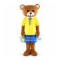 Cartoon Fashion Brown Bear Mascot Costume
