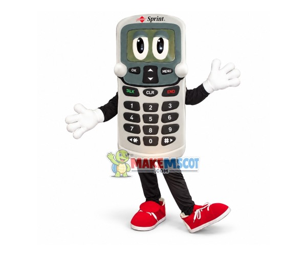 Vintage Phone Mascot Costume For Communications Company Vintage Phone Mascot Costume For Communications Company