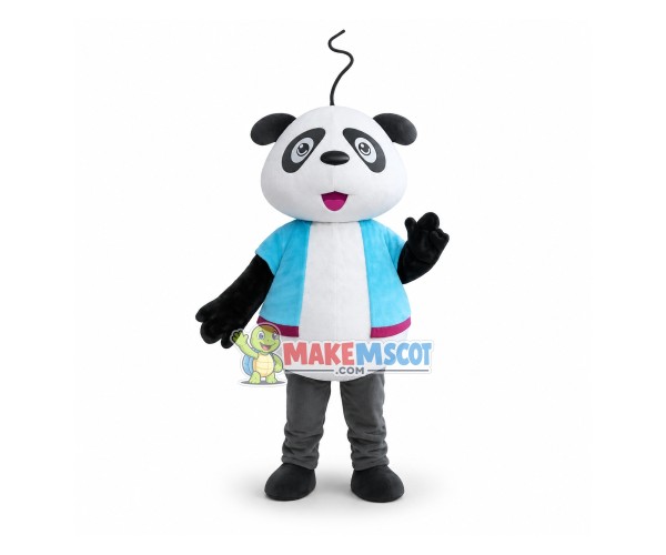 Funny Line Panda Mascot Costume Funny Line Panda Mascot Costume
