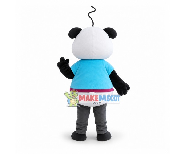 Funny Line Panda Mascot Costume Funny Line Panda Mascot Costume