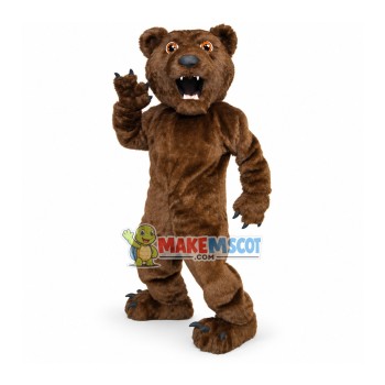 Vigorous Brown Bear Mascot Plush Costume Vigorous Brown Bear Mascot Plush Costume