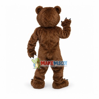 Vigorous Brown Bear Mascot Plush Costume Vigorous Brown Bear Mascot Plush Costume
