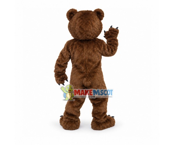 Vigorous Brown Bear Mascot Plush Costume Vigorous Brown Bear Mascot Plush Costume