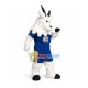 White Furry Goat Mascot Costume For Facilitate Organization White Furry Goat Mascot Costume For Facilitate Organization